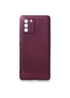 Mey İthalat®  Samsung Galaxy A91 / S10 Lite Kılıf First Silikon - Mürdüm