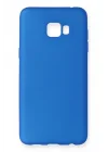 Mey İthalat®  Samsung Galaxy C7 Pro Kılıf First Silikon - Mavi