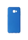 Mey İthalat®  Samsung Galaxy C7 Pro Kılıf First Silikon - Mavi