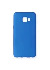Mey İthalat®  Samsung Galaxy C7 Pro Kılıf First Silikon - Mavi