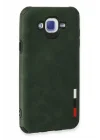 Mey İthalat®  Samsung Galaxy J7 Kılıf Loop Deri Silikon - Yeşil