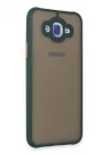 Mey İthalat®  Samsung Galaxy J7 Kılıf Montreal Silikon Kapak - Yeşil