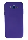Mey İthalat®  Samsung Galaxy J7 Kılıf Nano içi Kadife Silikon - Mor