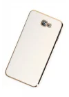 Mey İthalat®  Samsung Galaxy J7 Prime Kılıf Volet Silikon - Beyaz