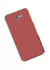 Mey İthalat®  Samsung Galaxy J7 Prime Kılıf Volet Silikon - Kırmızı