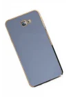 Mey İthalat®  Samsung Galaxy J7 Prime Kılıf Volet Silikon - Mavi