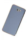 Mey İthalat®  Samsung Galaxy J7 Prime Kılıf Volet Silikon - Mavi