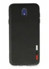 Mey İthalat®  Samsung Galaxy J7 Pro / J730 Kılıf Loop Deri Silikon - Siyah