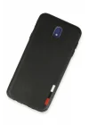 Mey İthalat®  Samsung Galaxy J7 Pro / J730 Kılıf Loop Deri Silikon - Siyah