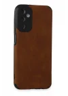 Mey İthalat®  Samsung Galaxy M14 5G Kılıf Loop Deri Silikon - Kahverengi