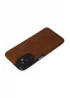 Mey İthalat®  Samsung Galaxy M14 5G Kılıf Loop Deri Silikon - Kahverengi