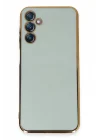 Mey İthalat®  Samsung Galaxy M14 5G Kılıf Volet Silikon - Açık Yeşil