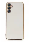 Mey İthalat®  Samsung Galaxy M14 5G Kılıf Volet Silikon - Beyaz