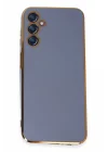 Mey İthalat®  Samsung Galaxy M14 5G Kılıf Volet Silikon - Mavi