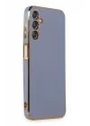 Mey İthalat®  Samsung Galaxy M14 5G Kılıf Volet Silikon - Mavi