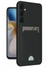 Mey İthalat®  Samsung Galaxy M15 Kelvin Kartvizitli Silikon - Siyah
