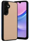 Mey İthalat®  Samsung Galaxy M15 Kılıf Aras Deri Kapak - Pudra