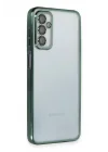 Mey İthalat®  Samsung Galaxy M23 Kılıf  Lensli Silikon - Yeşil
