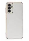 Mey İthalat®  Samsung Galaxy M23 Kılıf Volet Silikon - Beyaz