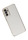 Mey İthalat®  Samsung Galaxy M23 Kılıf Volet Silikon - Beyaz
