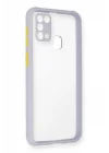 Mey İthalat®  Samsung Galaxy M31 Kılıf Miami Şeffaf Silikon - Lila