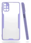 Mey İthalat®  Samsung Galaxy M31S Kılıf Platin Silikon - Lila