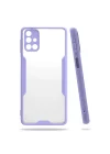 Mey İthalat®  Samsung Galaxy M31S Kılıf Platin Silikon - Lila