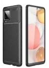 Mey İthalat®  Samsung Galaxy M33 Kılıf Auto Focus Karbon Kapak - Siyah