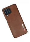 Mey İthalat®  Samsung Galaxy M33 Kılıf Loop Deri Silikon - Kahverengi