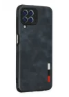 Mey İthalat®  Samsung Galaxy M33 Kılıf Loop Deri Silikon - Lacivert