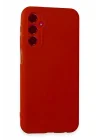 Mey İthalat®  Samsung Galaxy M34 5G Kılıf First Silikon - Kırmızı