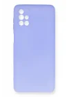 Mey İthalat®  Samsung Galaxy M51 Kılıf First Silikon - Lila