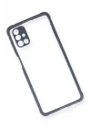 Mey İthalat®  Samsung Galaxy M51 Kılıf Miami Şeffaf Silikon - Gri