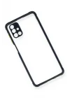 Mey İthalat®  Samsung Galaxy M51 Kılıf Miami Şeffaf Silikon - Lacivert