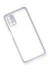 Mey İthalat®  Samsung Galaxy M51 Kılıf Miami Şeffaf Silikon - Lila