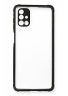 Mey İthalat®  Samsung Galaxy M51 Kılıf Miami Şeffaf Silikon - Siyah