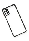 Mey İthalat®  Samsung Galaxy M51 Kılıf Miami Şeffaf Silikon - Siyah