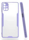 Mey İthalat®  Samsung Galaxy M51 Kılıf Platin Silikon - Lila