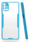 Mey İthalat®  Samsung Galaxy M51 Kılıf Platin Silikon - Mavi