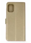 Mey İthalat®  Samsung Galaxy M51 Trend S Plus Kapaklı Kılıf - Gold