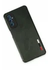 Mey İthalat®  Samsung Galaxy M52 5G Kılıf Loop Deri Silikon - Yeşil