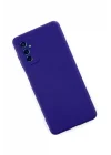Mey İthalat®  Samsung Galaxy M52 5G Kılıf Nano içi Kadife Silikon - Mor