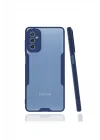 Mey İthalat®  Samsung Galaxy M52 5G Kılıf Platin Silikon - Lacivert