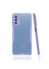 Mey İthalat®  Samsung Galaxy M52 5G Kılıf Platin Silikon - Lila