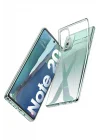 Mey İthalat®  Samsung Galaxy Note 20 Kılıf Lüx Şeffaf Silikon