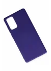 Mey İthalat®  Samsung Galaxy Note 20 Kılıf Nano içi Kadife Silikon - Mor