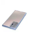 Mey İthalat®  Samsung Galaxy Note 20 Ultra Kılıf  Lensli Silikon - Açık Mavi