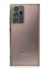 Mey İthalat®  Samsung Galaxy Note 20 Ultra Kılıf  Lensli Silikon - Gold