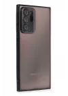 Mey İthalat®  Samsung Galaxy Note 20 Ultra Kılıf  Lensli Silikon - Siyah