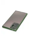 Mey İthalat®  Samsung Galaxy Note 20 Ultra Kılıf  Lensli Silikon - Yeşil